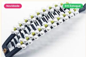 Presilha Banana com pérolas