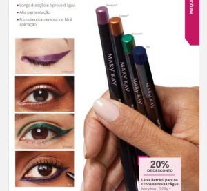 Lápis retrátil para olhos