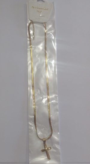 Colar aço inoxidável crucifixo