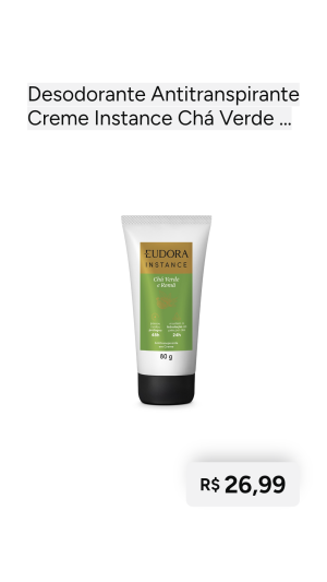 Desodorante antitranspirante creme